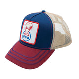 Peter Grimm Navy Adjustable USA Snoopy Hat