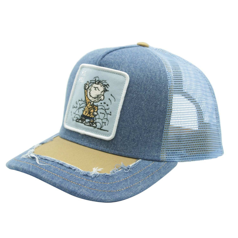 Peter Grimm Denim Adjustable Pig Pen Ripped Hat