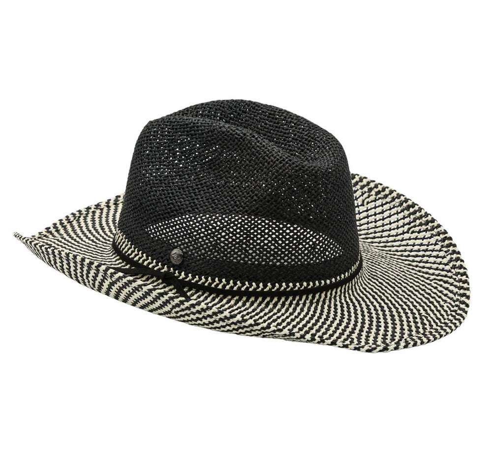 Peter Grimm Black/Ivory Adjustable Sofia Hat
