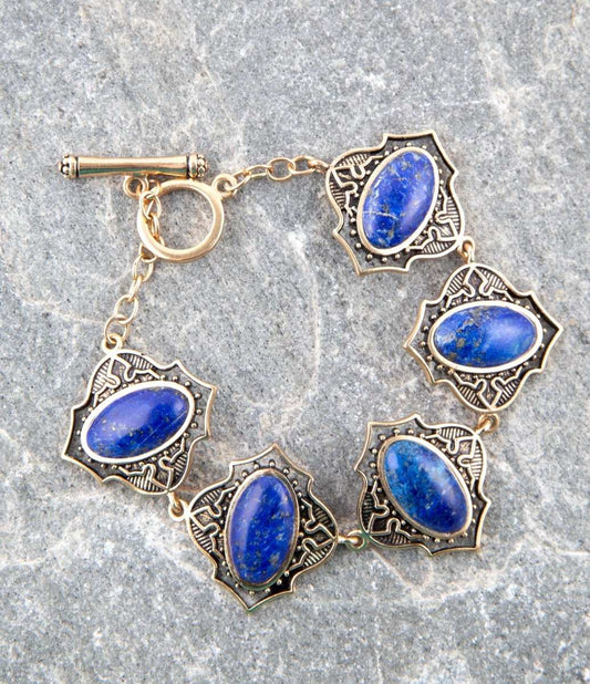 Phantom Lapis Toggle Bracelet - Barse Jewelry - Flyclothing LLC