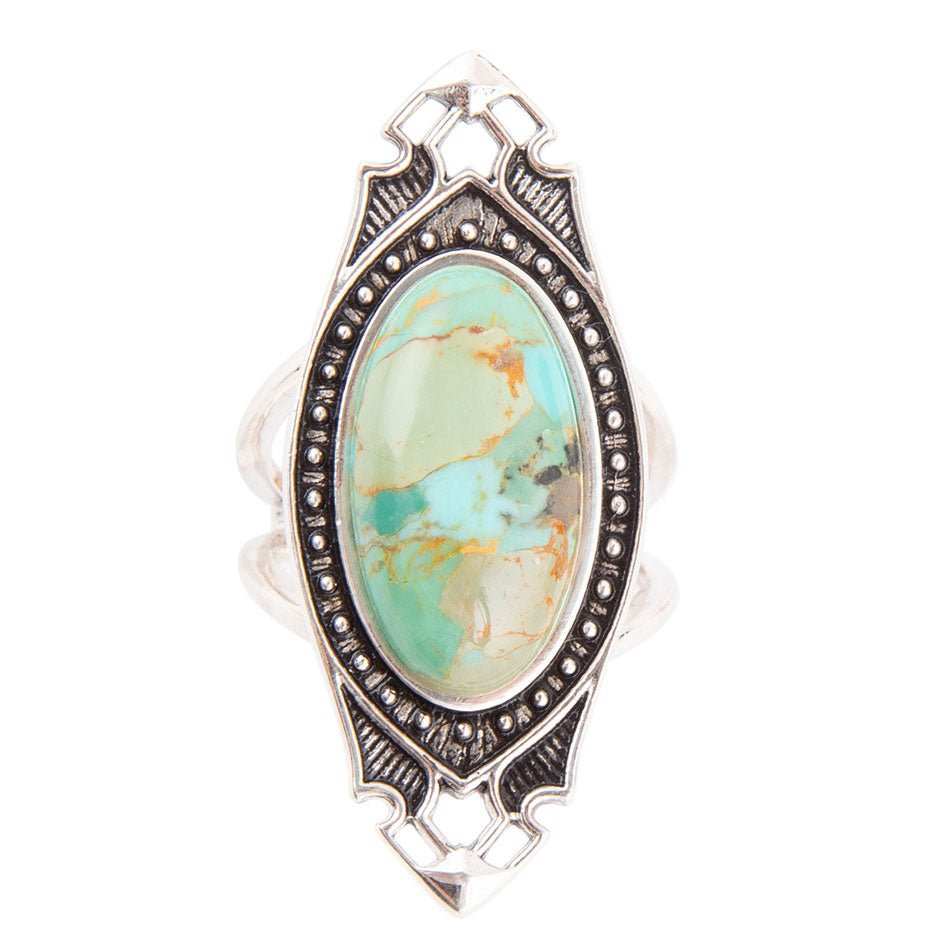Phantom Blue Turquoise and Sterling Silver Ring - Barse Jewelry - Flyclothing LLC