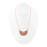 Pharoah Orange Sponge Coral Pendant and Golden Bronze Necklace - Barse Jewelry - Flyclothing LLC