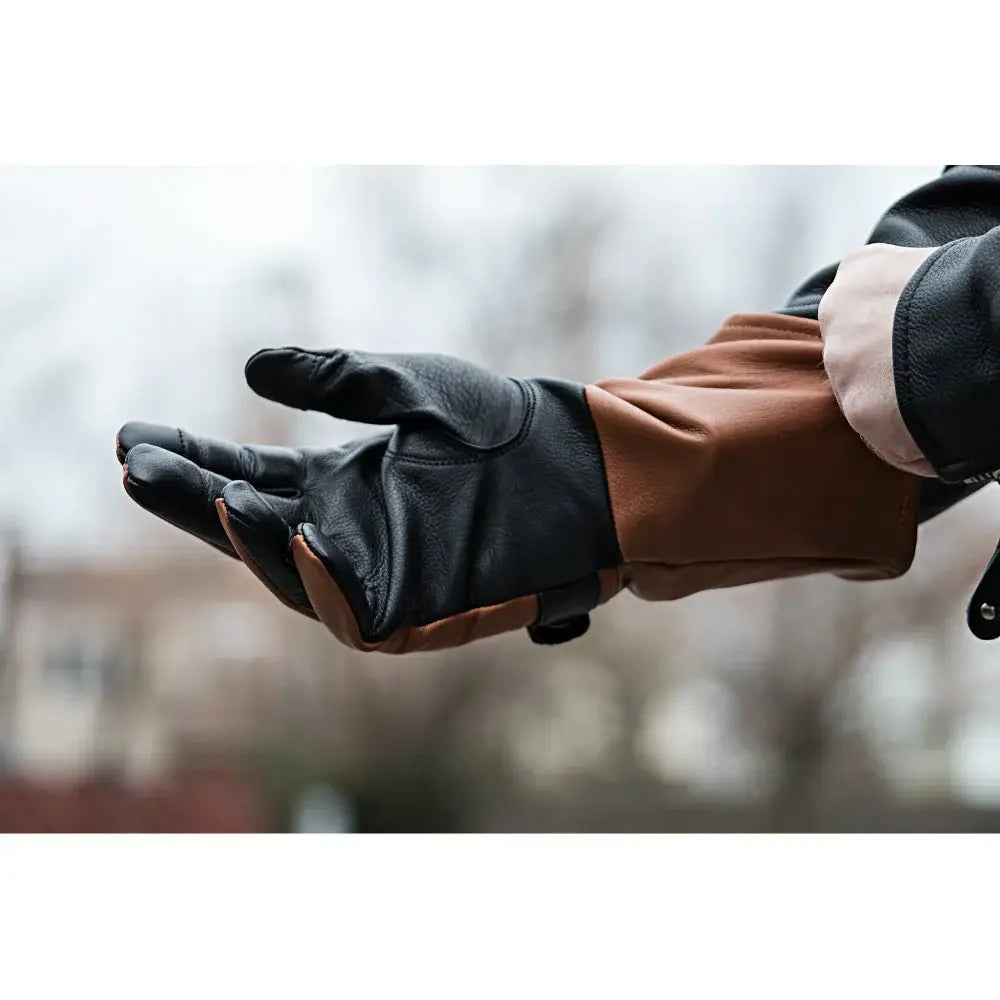 Phenom Men's Motorcycle Leather Gauntlet Whiskey - First Manufacturing Company - Flyclothing LLC