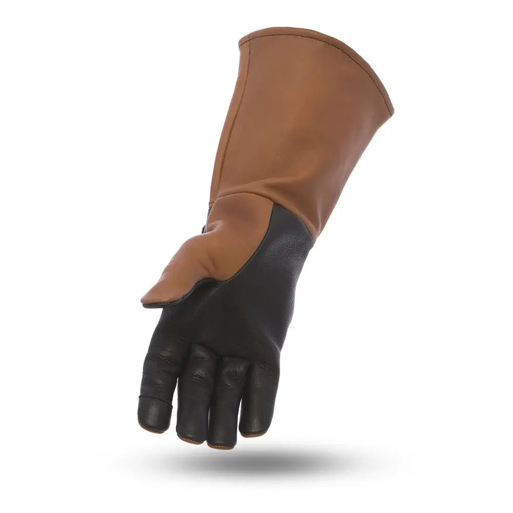 Phenom Men's Motorcycle Leather Gauntlet Whiskey - First Manufacturing Company - Flyclothing LLC