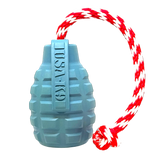 USA-K9 Grenade Shaped Rubber Dog Toy - Chew, Treat Dispenser & Tug Toy | USA - SodaPup/True Dogs, LLC - Flyclothing LLC