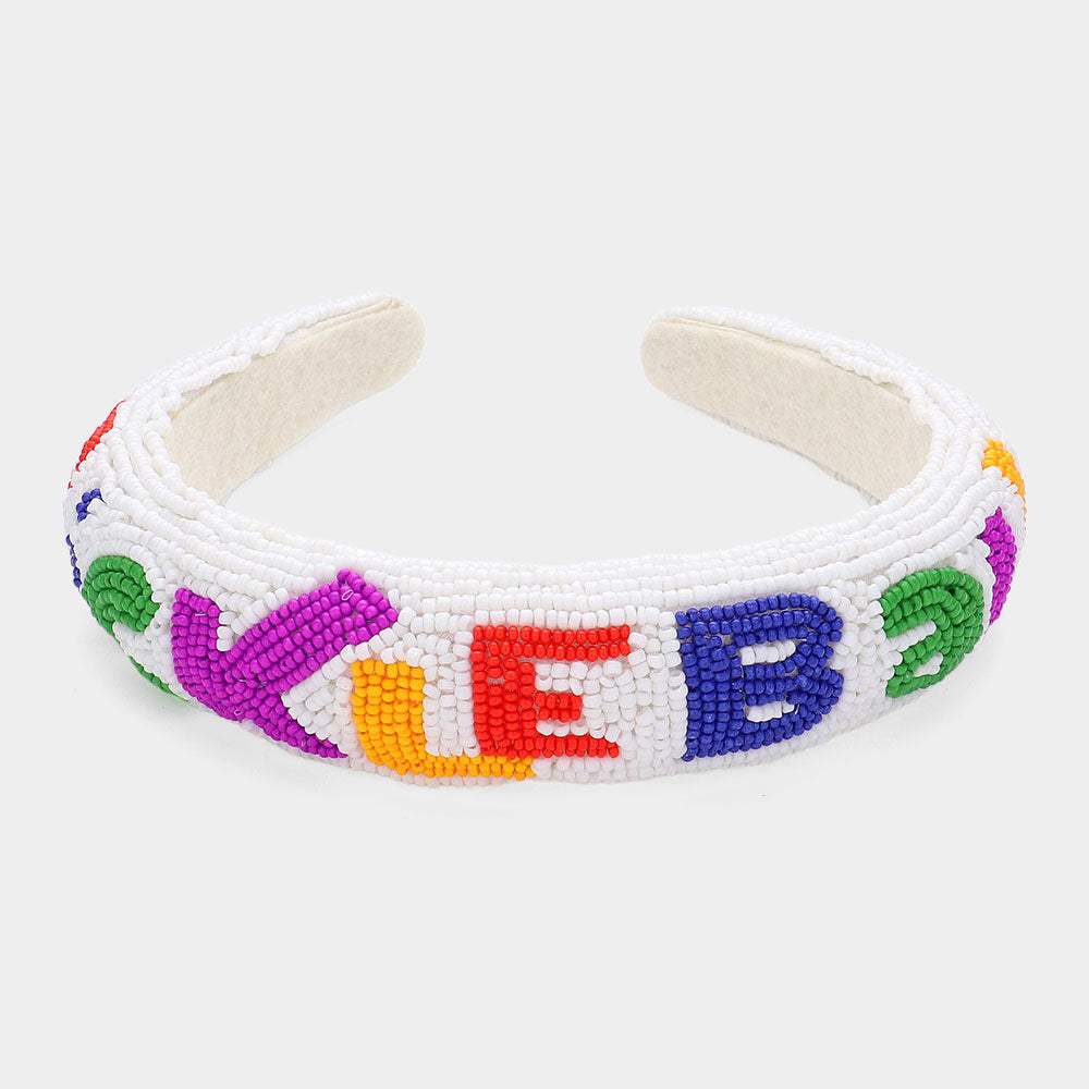 PickleBall Message Beaded Headband - Madeline Love - Flyclothing LLC