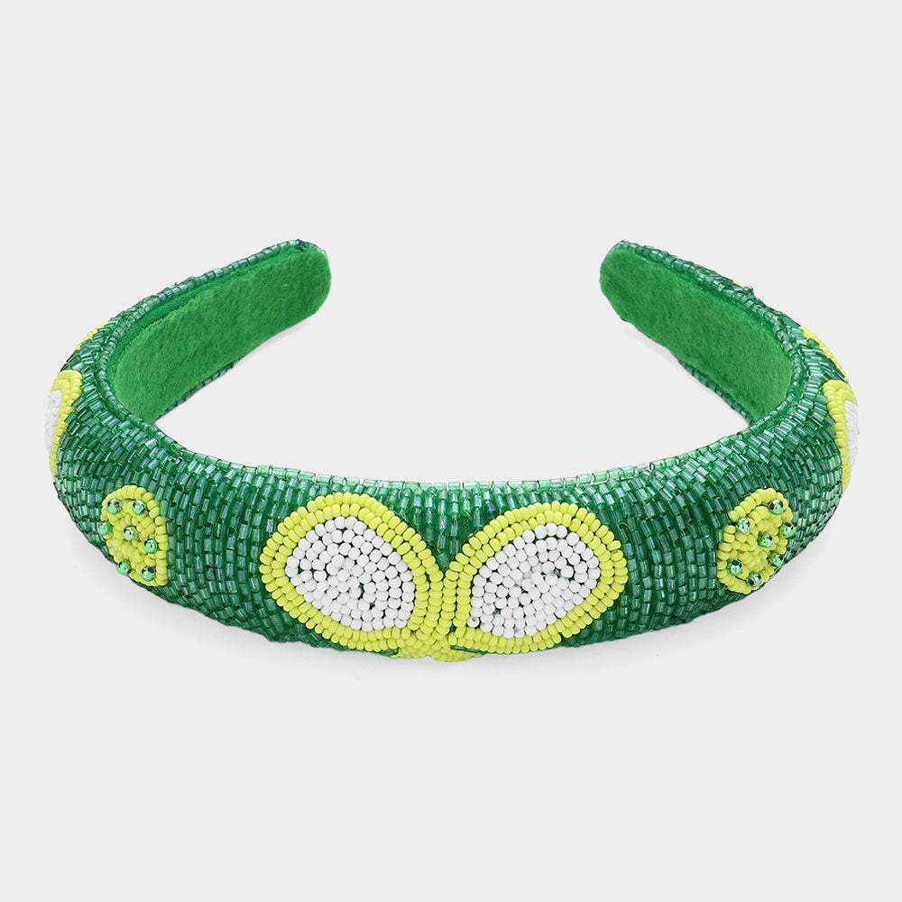 Pickleball Paddle Seed Beaded Headband - Madeline Love - Flyclothing LLC