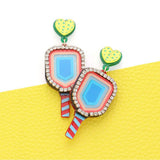 Pickleball Racket Dangle Earrings - Madeline Love - Flyclothing LLC