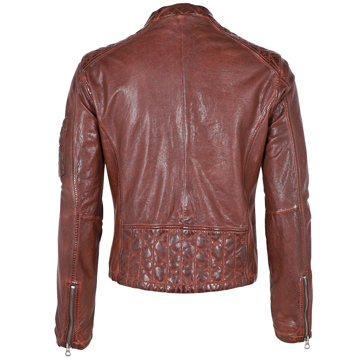 Pidger RF Leather Jacket, Mahogany