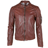Pidger RF Leather Jacket, Mahogany