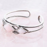 Pink Opal and Sterling Silver Cuff Bracelet - Barse Jewelry - Flyclothing LLC