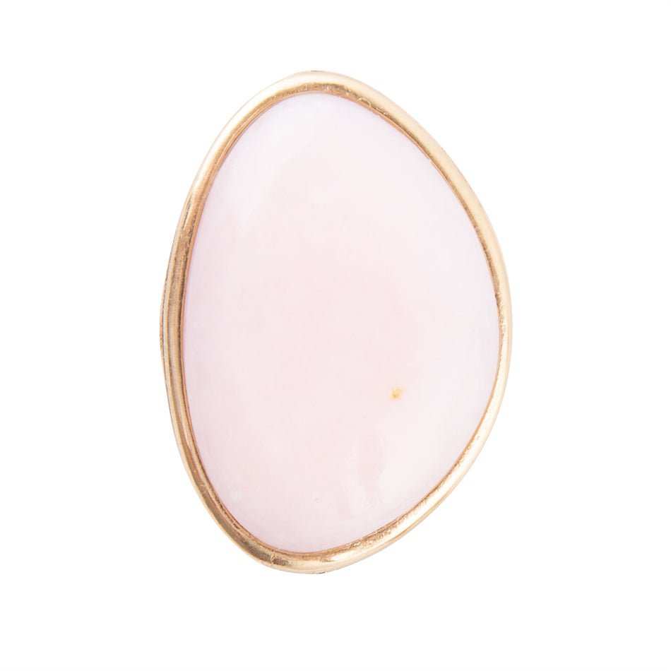 Pink Opal Golden Statement Ring - Barse Jewelry - Flyclothing LLC