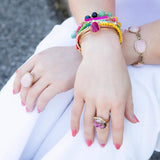 Pink Opal Golden Statement Ring - Barse Jewelry - Flyclothing LLC