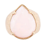 Pink Opal Golden Teardrop Ring - Barse Jewelry - Flyclothing LLC