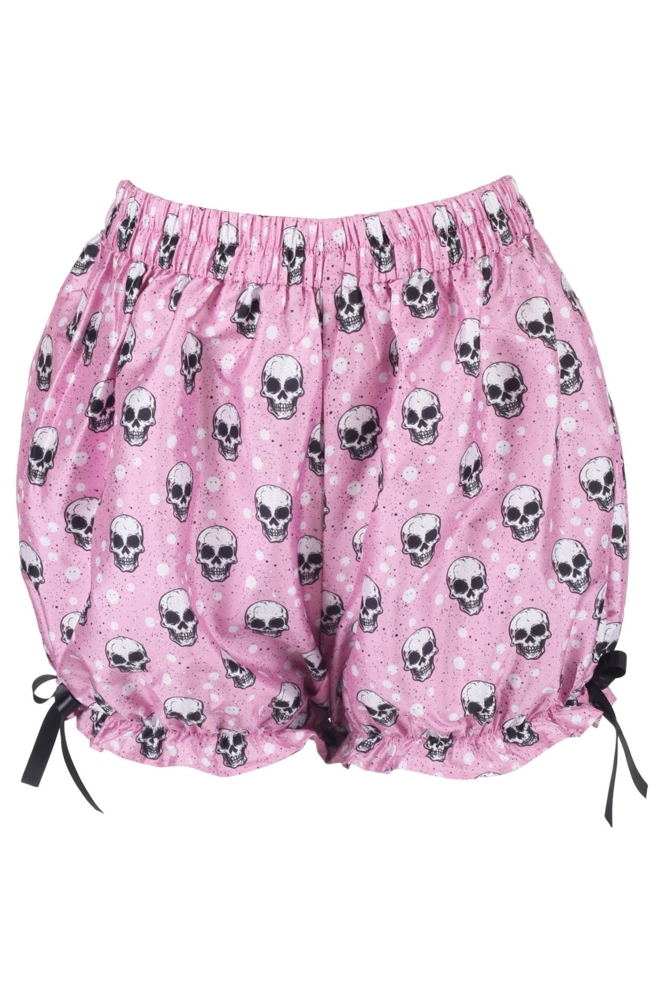 Daisy Corsets LIMITED EDITION Pink Skulls Crepe Bloomers - Daisy Corsets