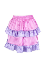 Daisy Corsets Pink/Purple Satin Ruched Bustle Skirt