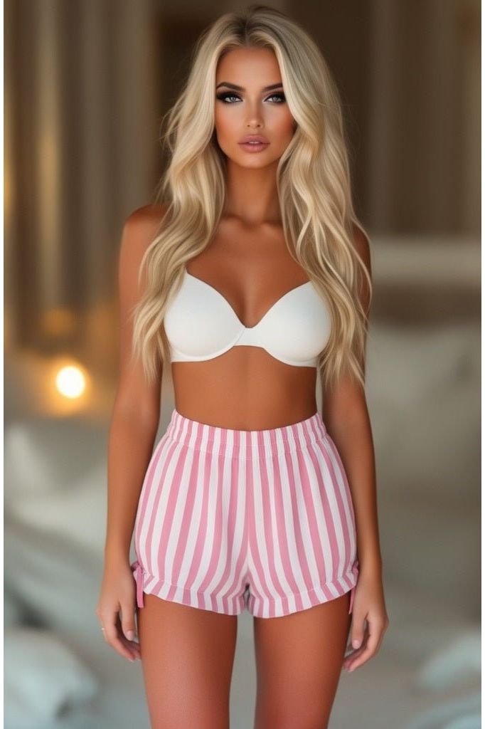 Daisy Corsets Pink/White Striped Bloomers - Daisy Corsets