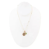 Pisces - Zodiac Green Jade Golden Charm Necklace - Barse Jewelry - Flyclothing LLC