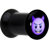 2G Licensed Purple Devil emoji Acrylic Double Flare Plug Set - BodyCandy - Flyclothing LLC