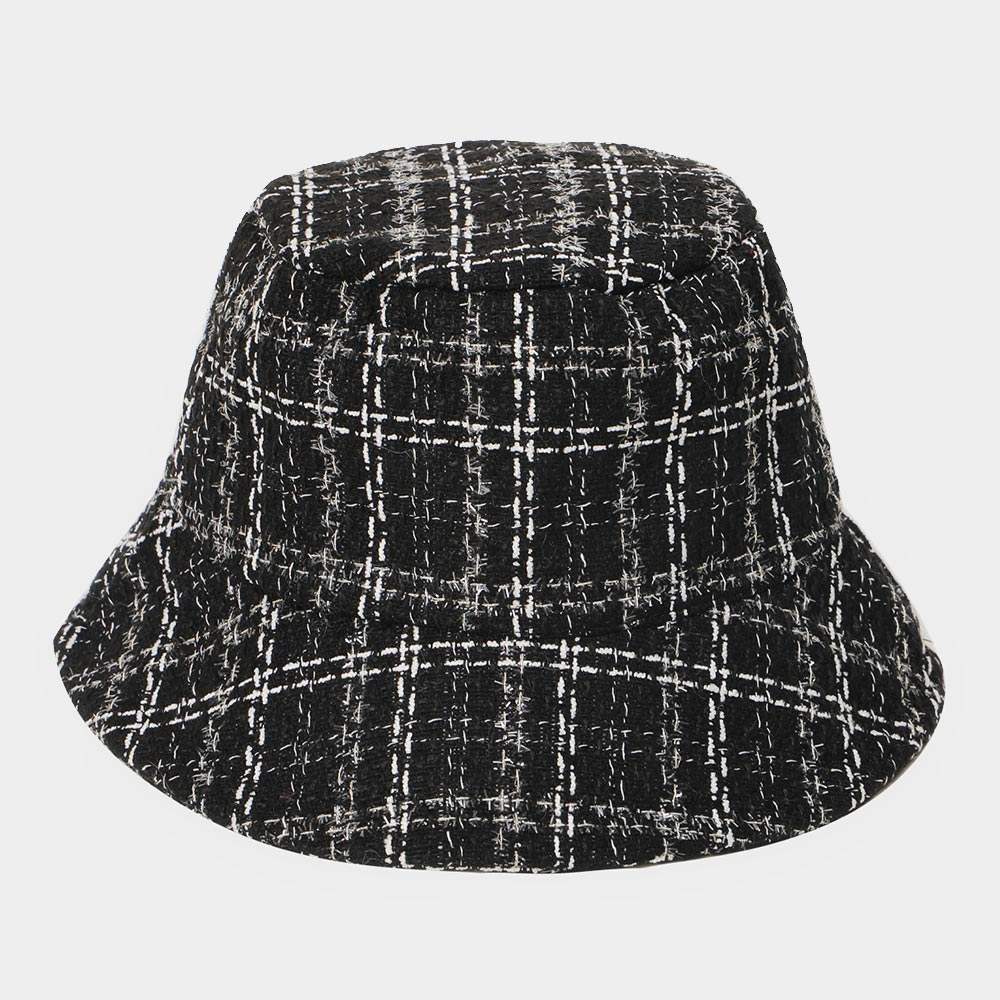 Plaid Check Patterned Bucket Hat - Madeline Love - Flyclothing LLC