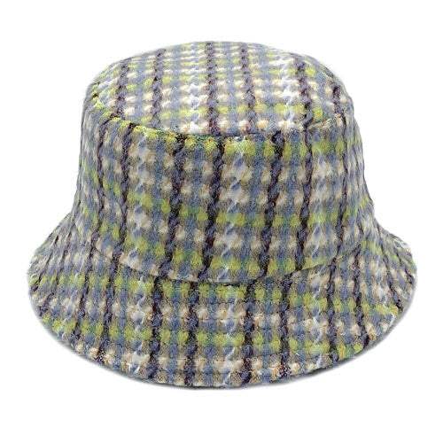 Plaid Check Patterned Bucket Hat - Madeline Love - Flyclothing LLC