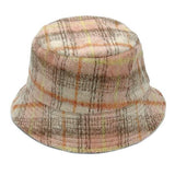 Plaid Check Patterned Bucket Hat - Madeline Love - Flyclothing LLC
