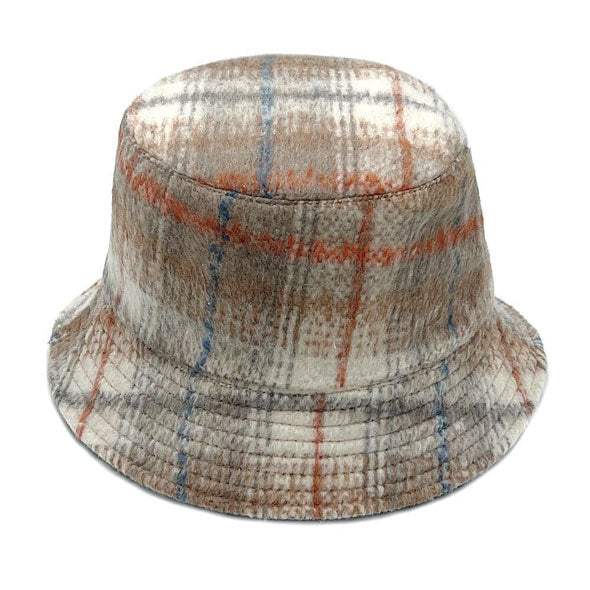 Plaid Check Patterned Bucket Hat - Madeline Love - Flyclothing LLC
