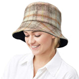 Plaid Check Patterned Bucket Hat - Madeline Love - Flyclothing LLC