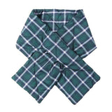 Plaid Check Puffy Scarf Check Quilted Pull Thru Scarf - Madeline Love - Flyclothing LLC