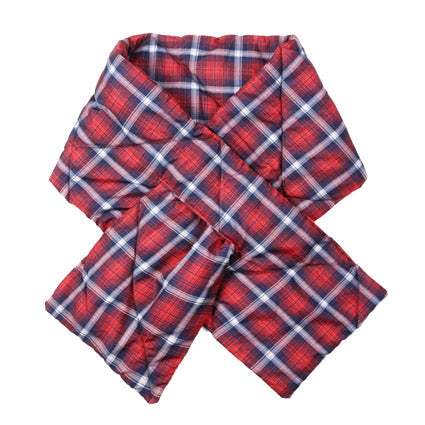 Plaid Check Puffy Scarf Check Quilted Pull Thru Scarf - Madeline Love - Flyclothing LLC