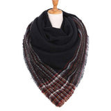 Plaid Liner Square Blanket Scarf Shawl - Madeline Love - Flyclothing LLC
