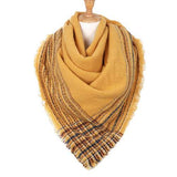Plaid Liner Square Blanket Scarf Shawl - Madeline Love - Flyclothing LLC