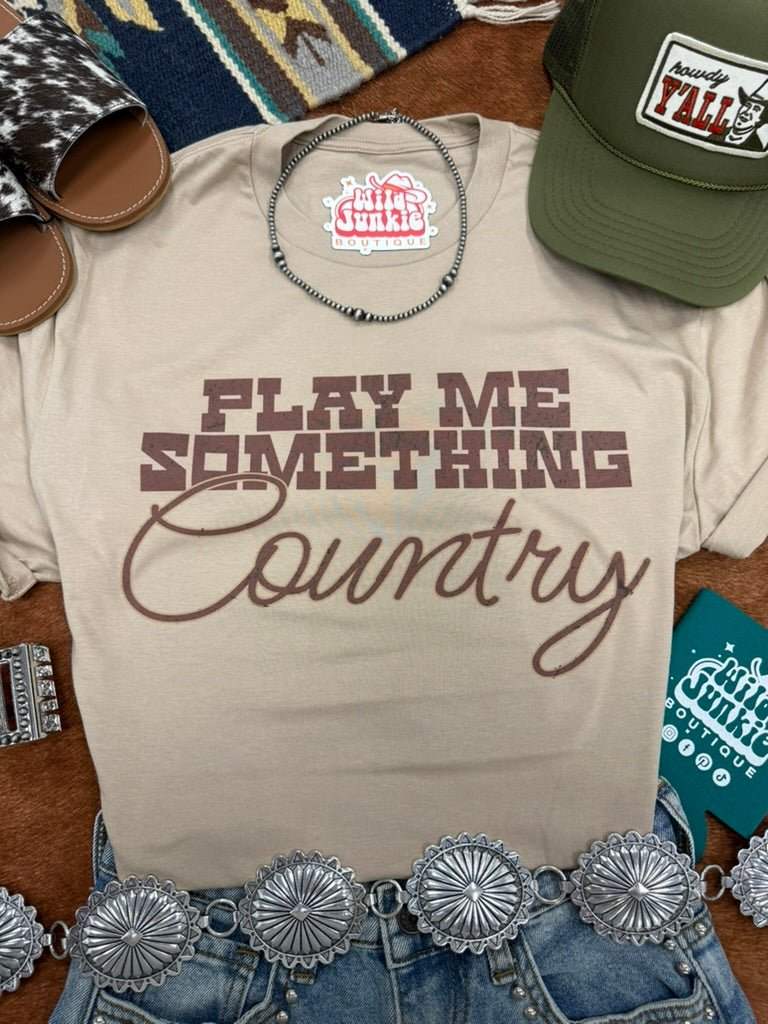 Play Me Something Country Graphic Tee - Wild Junkie - Flyclothing LLC