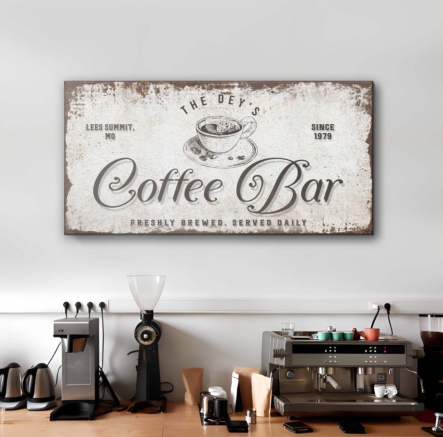 Coffee Bar Sign - Tailored Canvases - Flyclothing LLC