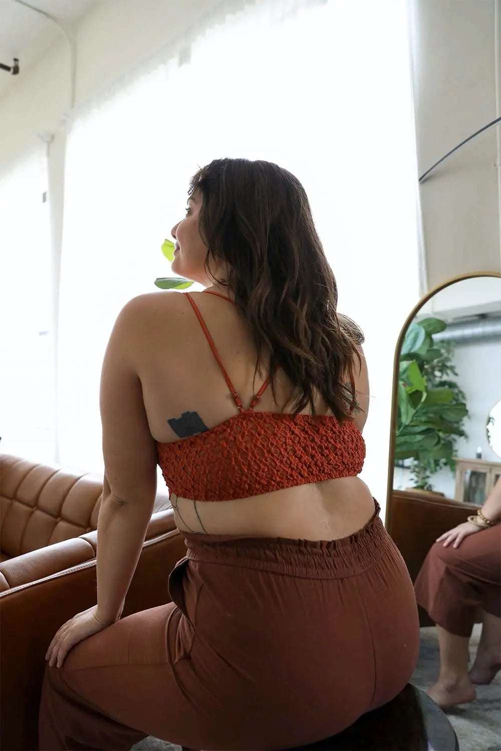 Plus Crochet Lace Longline Bralette - Boho Clothing and Accessories - Flyclothing LLC