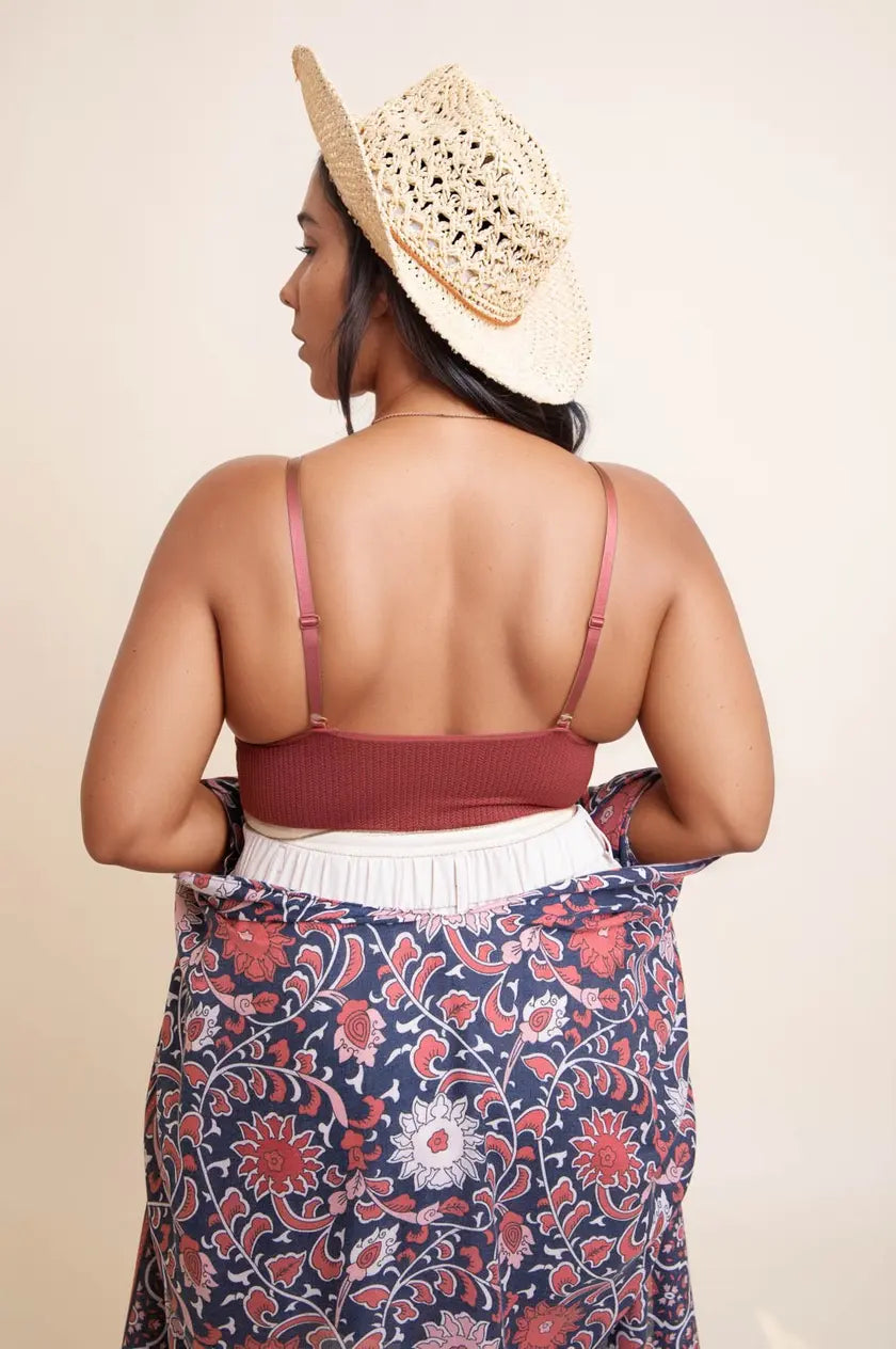 Curvy Waistband Loop Lace Brami – Elegant Plus Size Lace Detail - Boho Clothing and Accessories - Flyclothing LLC