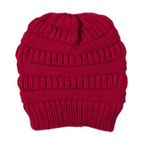 Plush Cable Knit Hat Beanie Fleece Lined Beanie - Madeline Love - Flyclothing LLC