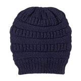 Plush Cable Knit Hat Beanie Fleece Lined Beanie - Madeline Love - Flyclothing LLC