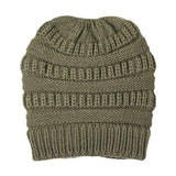 Plush Cable Knit Hat Beanie Fleece Lined Beanie - Madeline Love - Flyclothing LLC