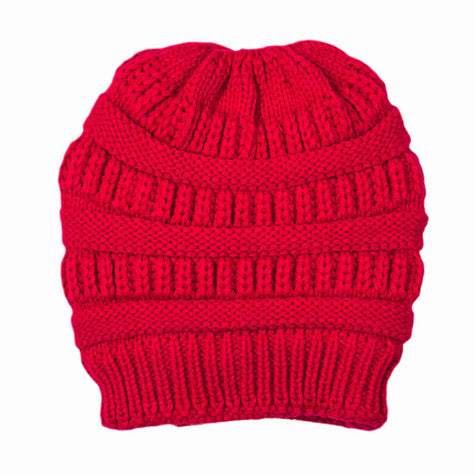 Plush Cable Knit Hat Beanie Fleece Lined Beanie - Madeline Love - Flyclothing LLC