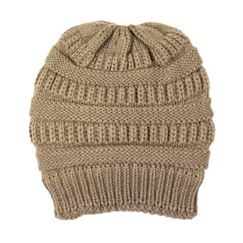Plush Cable Knit Hat Beanie Fleece Lined Beanie - Madeline Love - Flyclothing LLC