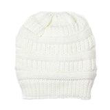 Plush Cable Knit Hat Beanie Fleece Lined Beanie - Madeline Love - Flyclothing LLC