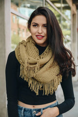 Pointelle Fringe Infinity - Boho Clothing and Accessories - Flyclothing LLC