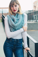 Pointelle Fringe Infinity - Boho Clothing and Accessories - Flyclothing LLC