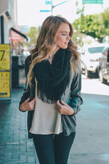 Pointelle Fringe Infinity - Boho Clothing and Accessories - Flyclothing LLC