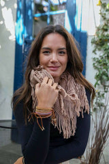 Pointelle Fringe Infinity - Boho Clothing and Accessories - Flyclothing LLC