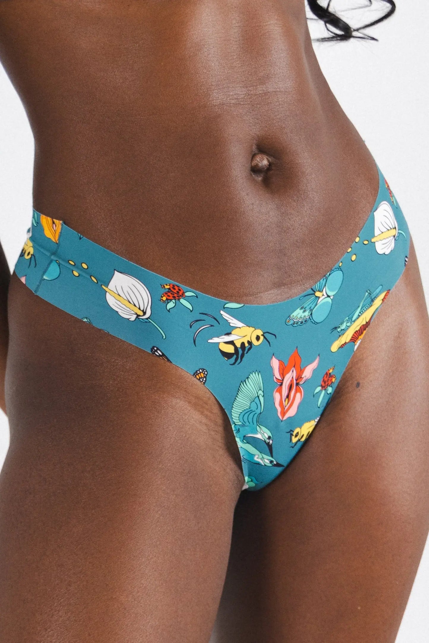 The Pollination Station | Birds and Bees Seamless Thong - Shinesty - Flyclothing LLC