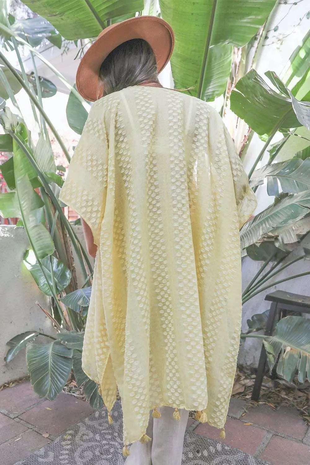 Sunshine Pom Kimono - Boho Clothing and Accessories - Flyclothing LLC