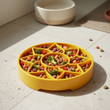 Sunflower Softie eTray Slow Feeder Dog Bowl | Soft Shallow Lick Mat | Yellow & Purple | USA Made - SodaPup/True Dogs, LLC - Flyclothing LLC