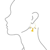 Pomelo Tassel Hoop Earrings